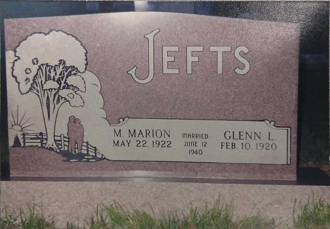 Flat grave marker design by Kienitz-Nix Memorials, Michigan