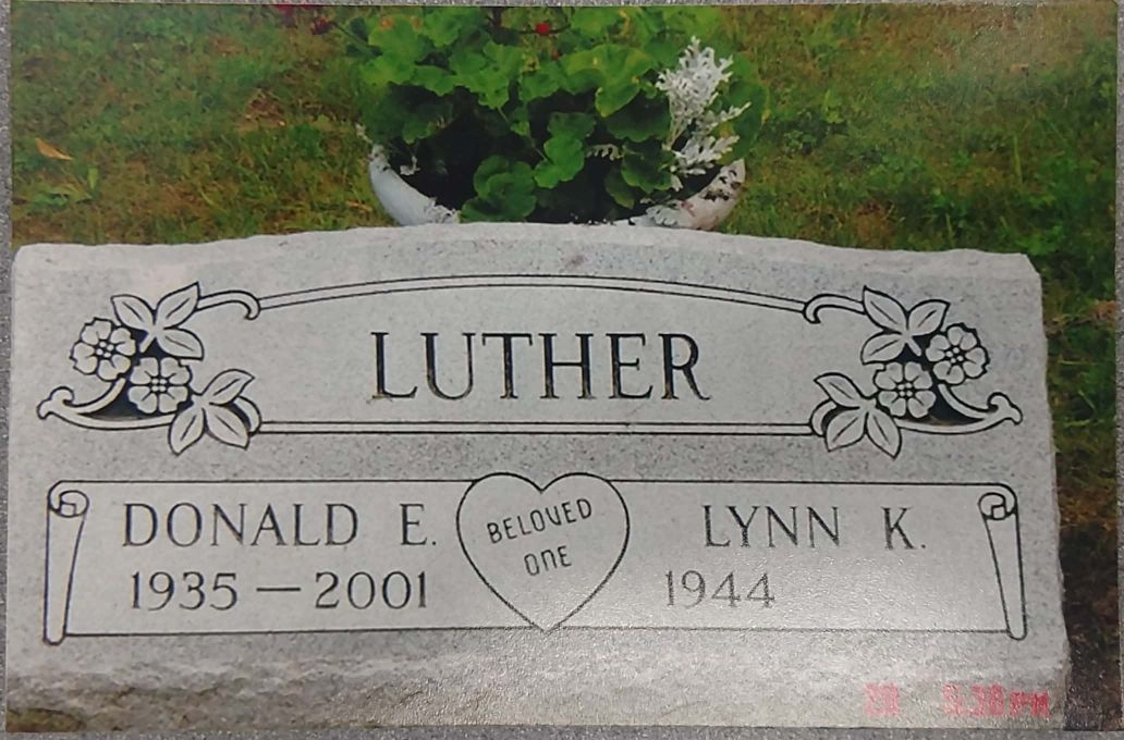 Custom flat grave marker crafted by Kienitz-Nix Memorials